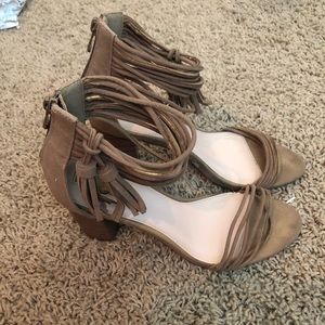 Forever 21 strappy wedge heels